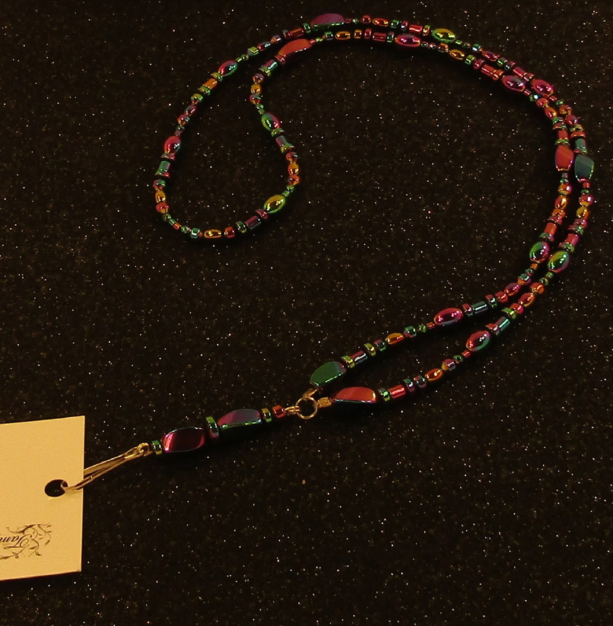 Rainbow Hemalyke Badge Holder Necklace Lanyard