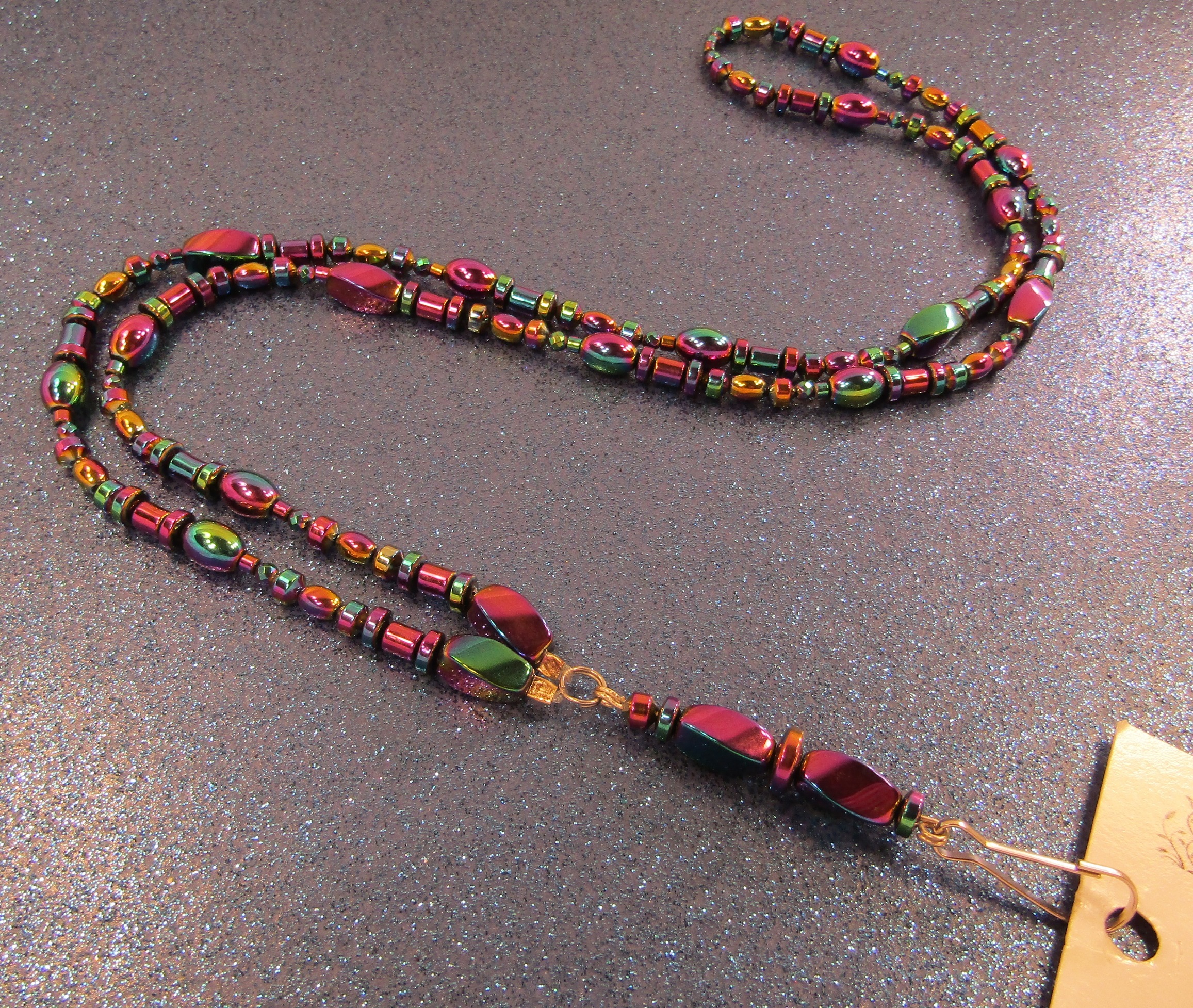 Rainbow Hemalyke Badge Holder Necklace Lanyard