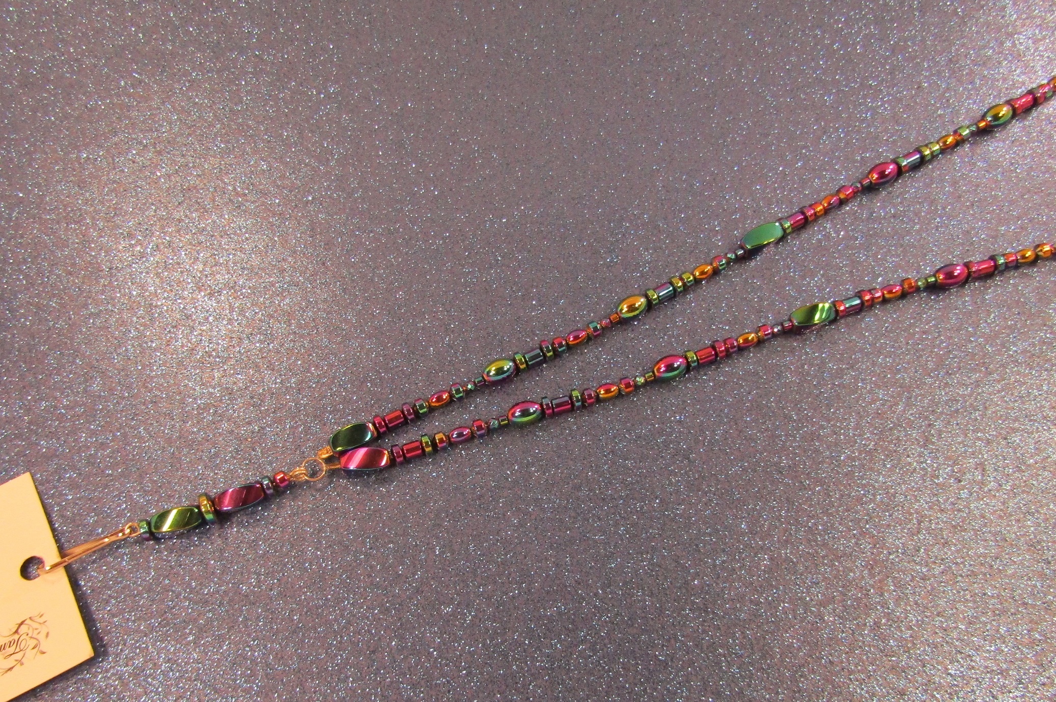 Rainbow Hemalyke Badge Holder Necklace Lanyard